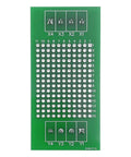 Prototype 72x30mm PCB Board With DIN Rail Mounting Carrier Housing Compatible With Arduino Kit, green board with holes visible.