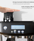 Single Dose Hopper And Silicone Bellows With Bamboo Lid For Barista Express Pro Touch Espresso Machines Easy Install Spill Proof No Grounds Jumping Smooth Surface Mess Free Grinding No Drama in use on espresso machine