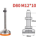 Heavy Duty Adjustable Leveling Feet Four Pack Rock Solid Carbon Steel Screw In Floor Stabilizers 80Mm Wide Base with measurements