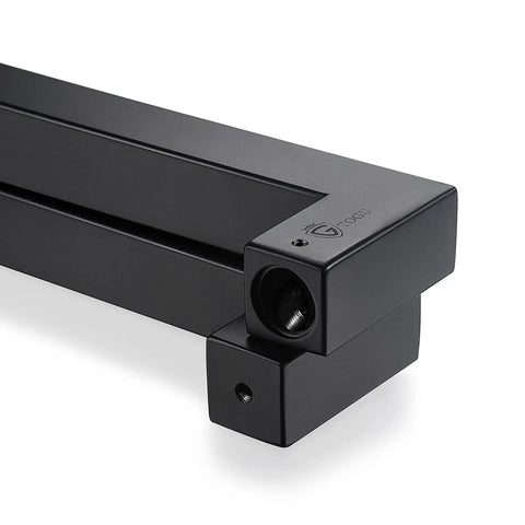 Heavy Duty Commercial Grade Push Pull Door Handle Made From 304 Stainless Steel 900mm 1.2mm Thick Matte Black Finish close-up