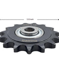 Roller Chain Idler Sprocket Type C With Bearing One Half Inch Bore Fifteen Teeth ANSI 50 Chain Drive Sprocket, 3.32 inch diameter