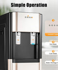 Bottom Loading 5 Gallon Water Dispenser With Hot And Cold Water, 620W 110V Vertical Cooler, indicator lights visible