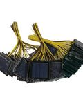 Multiple 2V 100mA Portable Solar Droplet Boards For Outdoor Camping And Electric Toy Chargers, yellow wires attached