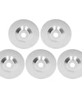Ycauty 5 Pack Of 4 Inch Diamond Abrasive Discs For Premium Polishing And Deburring On Metal Wood Plastic With Tough Bowl Grinding Wheels That Last, five 4-inch polished discs.