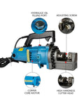 AOXHUGB 4-25mm Electric Hydraulic Rebar Cutter features hydraulic oil port and high hardness cutter head for durability.