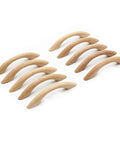 Unfinished Beech Wood Drawer Pulls Ten Pack With Twenty Or More One Inch Screws Two And A Half Inch Center To Center Cabinet Cupboard Dresser Handles