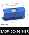 SAOF Oval Silicone Suction Cup 100X50 NBR Pneumatic Manipulator Gripper For Industrial Automation Handling Heavy Duty Vacuum Rubber Sucker Accessories High Grip Performance, blue metal part with dimensions.