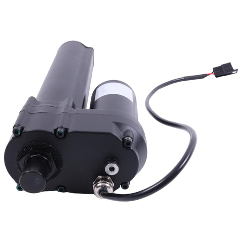 12V DC Mower Electric Actuator Replacement For Grasshopper Powerfold Decks 3344 2248 3452 3452R 3461 3461R 3472 3472R 3552R 3561R 3572R 3661 3761R 524V 526V New Aftermarket, black electric actuator with cable