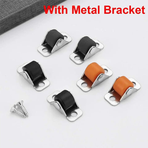 Durable Heavy Hitter 8 Pack Gray Low Profile Mini Caster Wheels With Manganese Brackets for organizing storage boxes