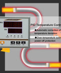 PID control panel of 0.9 Cu Ft Vacuum Drying Oven With Digital Temperature Control For Lab Use, Drying And Heating Under Vacuum, 110V 1kW
