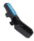 Handheld Electric Wire Stripper Tool Portable Electrical Cable Insulation Remover Slitting Blade ABS Grip side view showing slitting blade.
