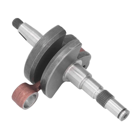 Crankshaft Assembly Built From Alloy Steel With Non Paint Coating For A Smooth Surface Heavy Duty Power Transmission And Reciprocating Motion Drop In For Stihl 026 And MS260 Chainsaws Replacement For Part 1121 030 0405, side view