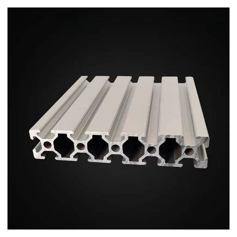 Badass 20100 Aluminum Extrusion With Hella Clean Cable Routing Slot For CNC And 3D Printer Rigs T Slot Wire Channel Profile close-up showing durable aluminum build.