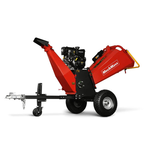 Beast Power 6 Inch Wood Chipper Shredder Mulcher Powered By Briggs Stratton 408cc 14hp Gas Engine Tow Bar Model P4206 Red