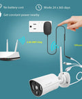 Thermal Detect Wireless Home Security Camera Two Pack, 2K HD WiFi Surveillance Cams With Floodlight Color Night Vision setup diagram