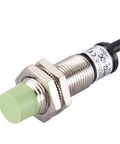 M12 Inductive Proximity Sensor Switch 4mm Sensing Distance DC 12 to 24V 2 Wire Normally Closed Non Shielded Cylindrical Detector