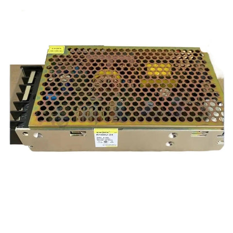 Industrial 100W Switching Power Supply In Durable Metal Enclosure For R100U Series R100U-5 To R100U-48, vented top view