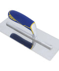 Go-To Comfort Grip Stainless Steel Trowel With V-Notch, 3/16 Inch By 5/32 Inch, Ergonomic Tile Spreader For Grout And Mortar, Durable Hand Tool