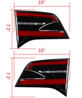 Top Shelf Tail Light Set For 2016 To 2020 Tesla Model X Left Right Inner Pair Rear Side Lamps, 10 x 7.3 inches, solid LED design.