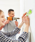 Compact Pocket Bubble Level Mini Spirit Level Acrylic With 90 Degree And 180 Degree Angles 2.95 Inch Portable Tool Imperial And Metric Scales Durable DIY Helper For Quick Horizontal Checks In Tight Spaces used on wall alignment