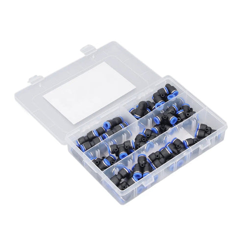 Grab These Awesome Push to Connect Air Fittings Kit To Boost Your Pneumatic System Efficiency And Durability With Easy Install Splitters And Elbows For 8mm Tubes That Rock, 8mm fittings in organizer