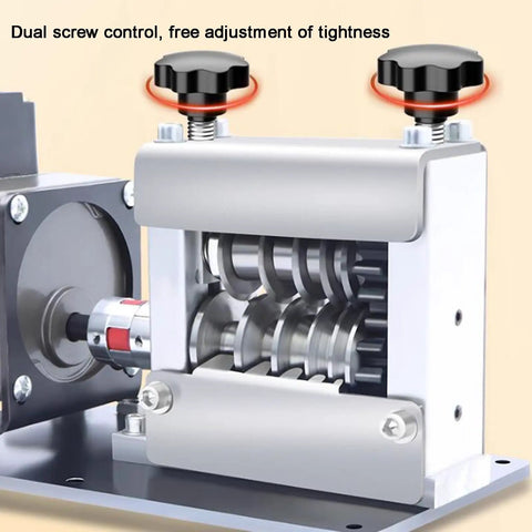 Heavy Duty Electric Wire Stripping Machine 150-250W Industrial Power Tool detail showing dual screw controls and adjustable tightness.