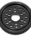 162 Tooth Spur Gear 48P 74T for RC Cars and Trucks, durable precision-machined metal gear with 162 teeth, near stock replacement part