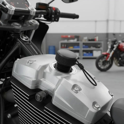 Black Scubas DIN Tank Valve Dust Cover With Cord on motorcycle part