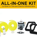 Carburetor Kit For Ryobi 25Cc Two Cycle Engines RY252CS RY253SS RY251PH RY254BC Replacement Parts with spark plug and filters