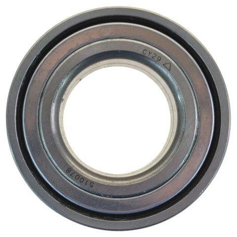Close-up of Two Piece Front Passenger Side Wheel Bearing And Hub Kit For 2001 To 2006 Elantra Direct Fit Premium Quality