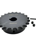 21 Tooth Roller Chain Sprocket Type B For ANSI Forty Chain One Half Inch Pitch Three Quarter Inch Bore Hardened 1045