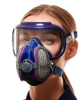 Heavy Duty P100 Dust And Fume Respirator Mask For Industrial Use With All Day Comfort Shields Against Microorganisms in medium large size