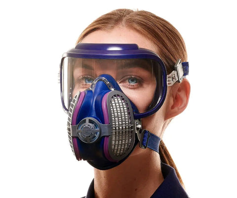Heavy Duty P100 Dust And Fume Respirator Mask For Industrial Use With All Day Comfort Shields Against Microorganisms in medium large size