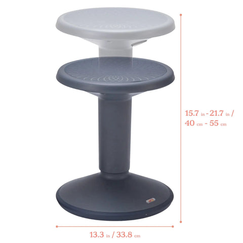 SitWell Wobble Stool With Adjustable Height For Active Seating In Classrooms And Libraries, promotes core strength and posture