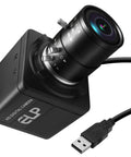 USB Global Shutter Camera Featuring 800P Monochrome Sensor, Ridiculously Smooth 120 To 640 Fps Ultra Slow Motion Video, Tight Snappy Framing For PC Systems And Labs with adjustable lens.