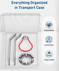Your Go To Bike Spoke Tool Kit With 2 Tire Levers, Universal 6 Size Spoke Wrenches in clear transport case, durable design