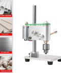 Tiny Benchtop Drill Press Precision Watch Repair Tool Adjustable Speed Up To 4500Rpm with aluminum base and drill for precise tasks.