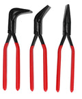 Three Piece Pro Grade Heavy Duty Metal Bending Pliers Set With Jaws Straight 45 And 90 Degree Hand Seamers For Precise Sheet Metal Forming