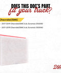 Duramax 6.6L Diesel Engine Air Filter For Chevy GMC 2500HD 3500HD 2017 2018 2019 Tough As Nails Filter Displayed With Compatibility Info