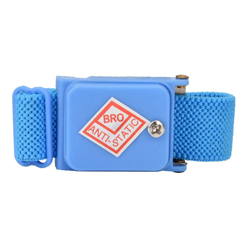 Blue Electrostatic ESD Wrist Strap Cordless Grounding Band for Electronics Assembly and Safe Static Discharge Anti Static Bracelet.
