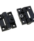 Two Pack Pro Grade Adjustable Torque Positioning Door Hinge Black Plastic 43mm By 36mm Four Countersunk Holes E6 10 301 20 Series