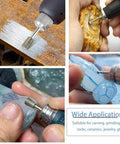 Diamond Burr Bit Set For Stone Carving And Engraving With One Eighth Inch Shank used on stone, ceramic, and glass surfaces