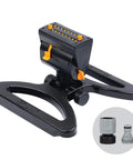 MiniMax Turbo Oscillator Sprinkler 65131AMZ with Quick Connect components, black sled base, 4 way adjustable settings