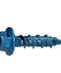 Beefy Combo Pack Of Star Drive Hex Washer Head Masonry Screws With 50 Pieces Including Driver Bit And Masonry Drill Bit, Five Sixteenth Inch By Two And One Quarter Inch Concrete Screws, Rust Resistant High Strength For Tough Installations.