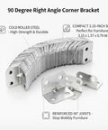 Tough As Nails Heavy Duty 90 Degree Corner Bracket Built From Cold Rolled Steel For Furniture Reinforcement And Tight Joints