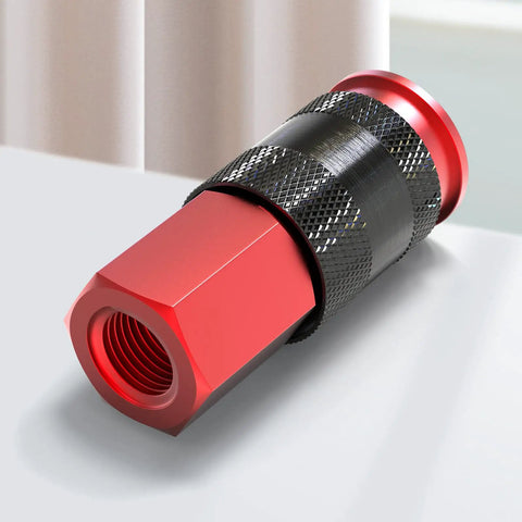12 Pack Aluminum One Quarter Inch Female AMT Universal Air Coupler Quick Connect For Air Hoses One Quarter Inch NPT Female Threads