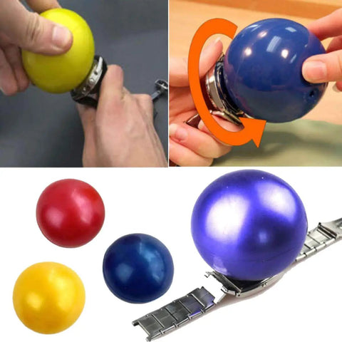 Air Filled Friction Ball Watch Case Opener With Ball Needle Quick Back Case Opening Tool For Unscrewing Watches 2 1/2 Inch Diameter