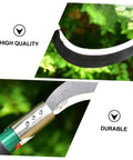 Close-up of Two Pack Manganese Steel Reaping Hook Weeding Sickle With Ergonomic Short Handle showing blade quality and durability.