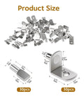 Image of 60 piece nickel plated zinc shelf pegs and cabinet support pins, showcasing product size and design details.
