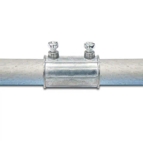 Durable Zinc Die Cast EMT Conduit Set Screw Connectors Half Inch Electrical Conduit Fittings Coupling Pack Of 30 For Easy Install In Gardens Factories And Parking Lots Weatherproof Construction For Long Lasting Use Across DIY Projects And Professional on EMT pipe